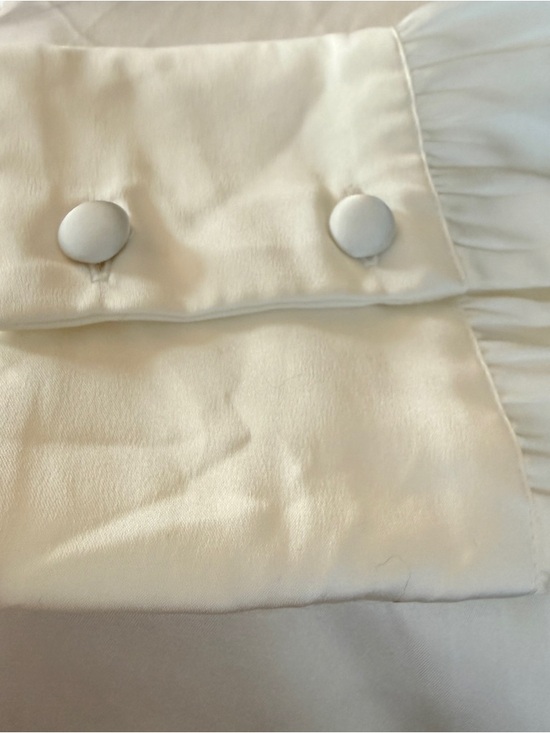 NWT lucyswhims x The Drop Ivory Button‑Up Blouse – Size L - Picture 11 of 14